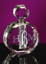 Large Crystal Round-Top Perfume Bottle
