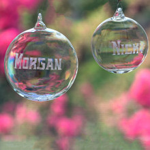 Personalized Crystal Glass Ornament - Graduation