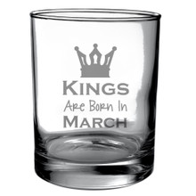 Personalized Birthday Month DOF Glass for Guys