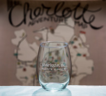 Coordinate Personalized Stemless Wine Glass, (each)