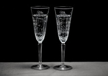Personalized Maxwell Toasting Flutes Waterford