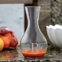 Monogrammed Bubble Wine Carafe