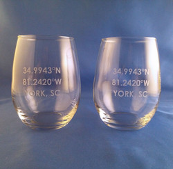 West Point Stemless Wine Glasses - Set of 4 at M.LaHart & Co.