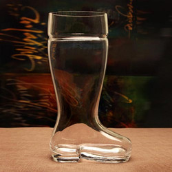 3.0 L Beer Boot with Text Engraving (Rounded Toe)