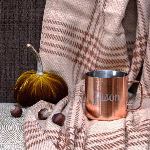  Copper Mule Mug Etched