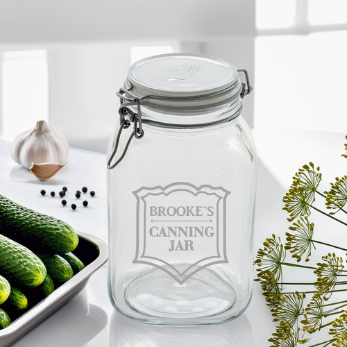 Etched Canning/Storage Jars