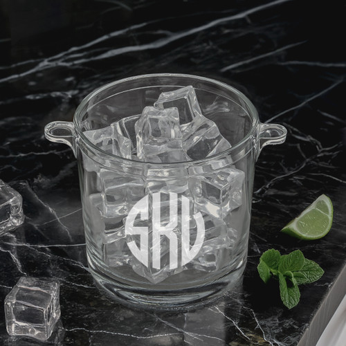 Monogrammed Cardinal Ice Bucket 