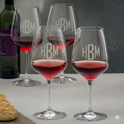 Personalized Riedel Cabernet Glasses