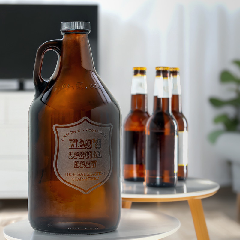 Growler Engraving Design