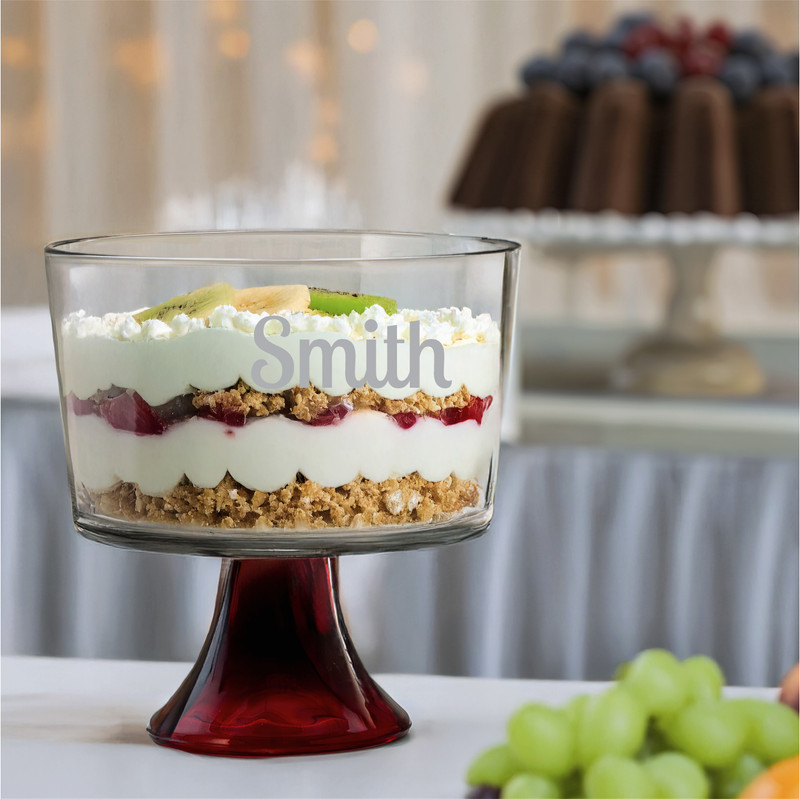 Red Base Trifle & Dessert Bowl