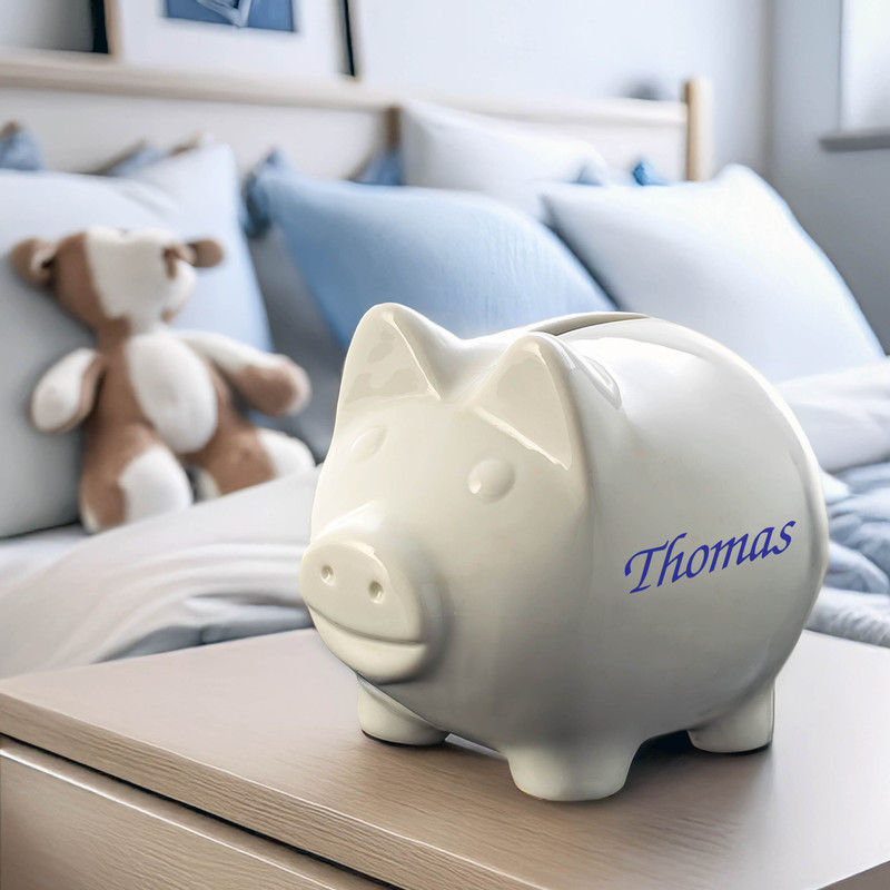 Mini-Piggy Bank, Plump Version (includes color of your choice)