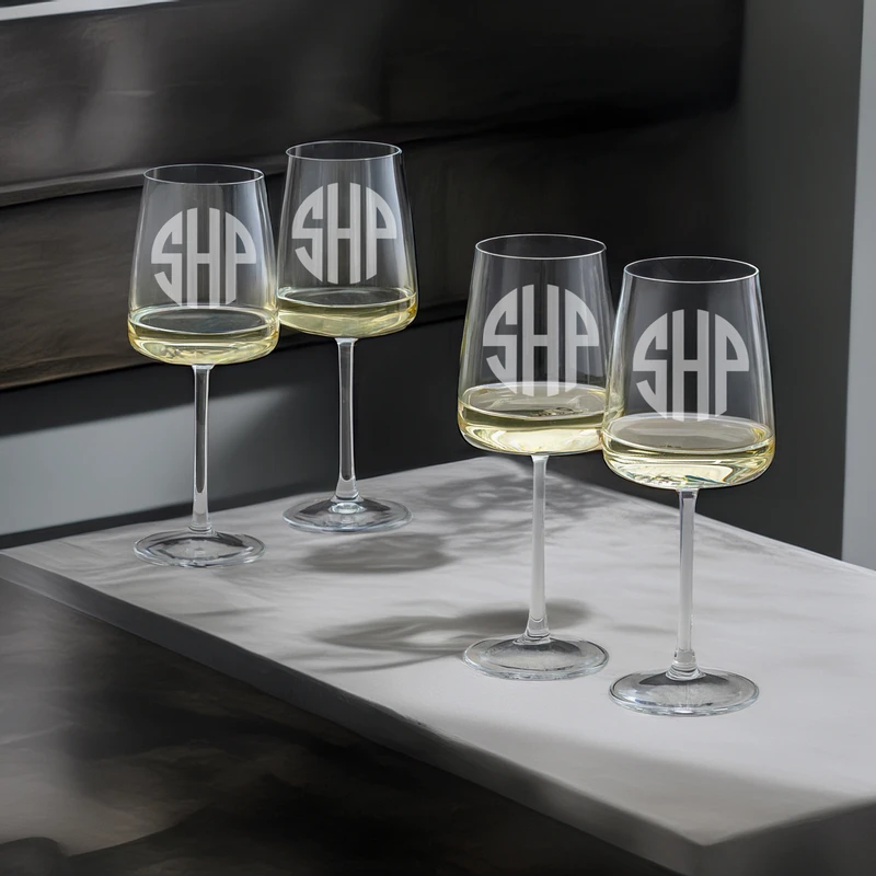 Essential Crystal White Wine Glasses, set/4