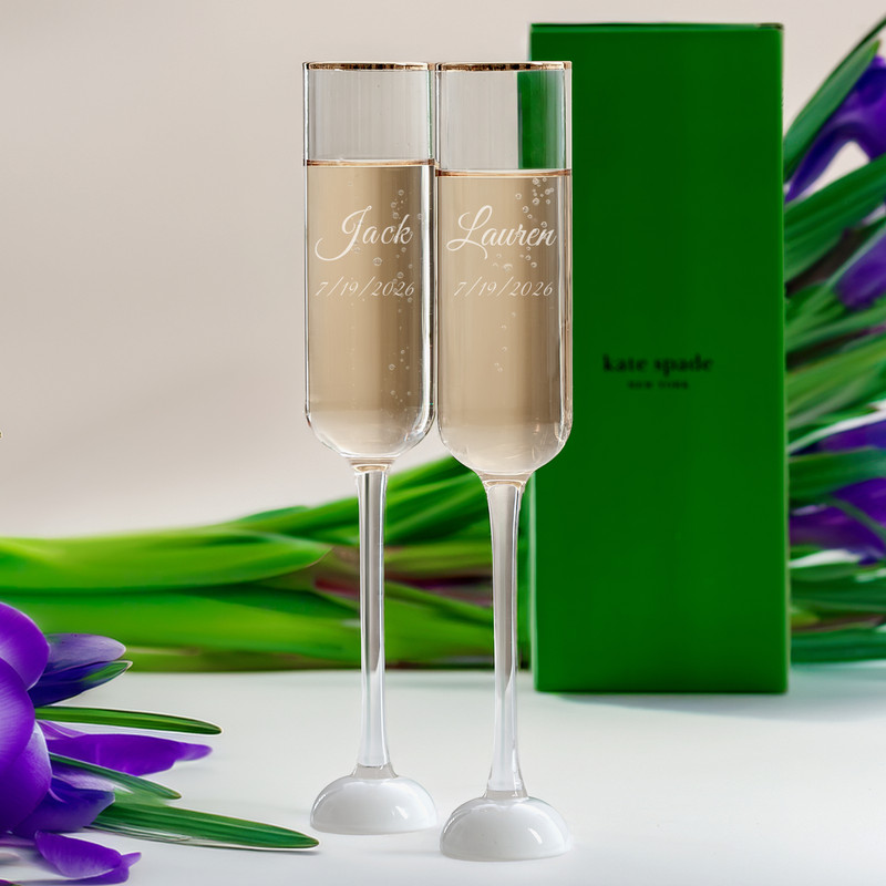 Kate Spade Happiness Flutes