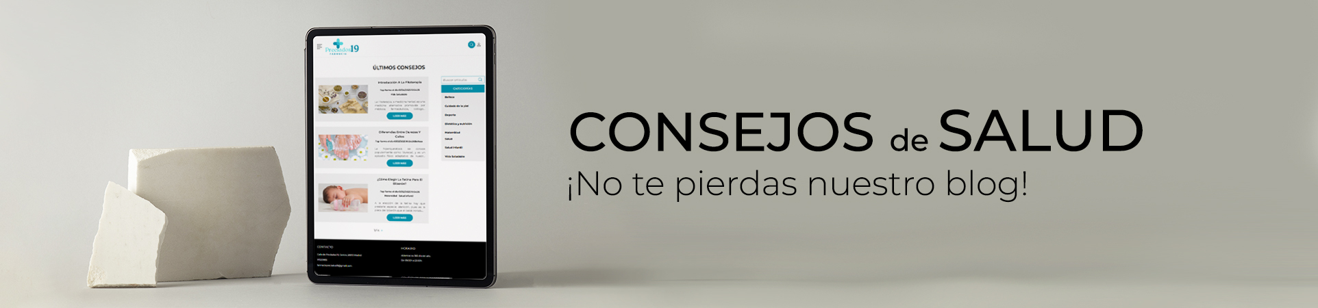 Consejos de salud en Farmacia Preciados 19, en Madrid