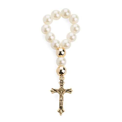 Rosary Miniature Bracelet Imitation Pearl