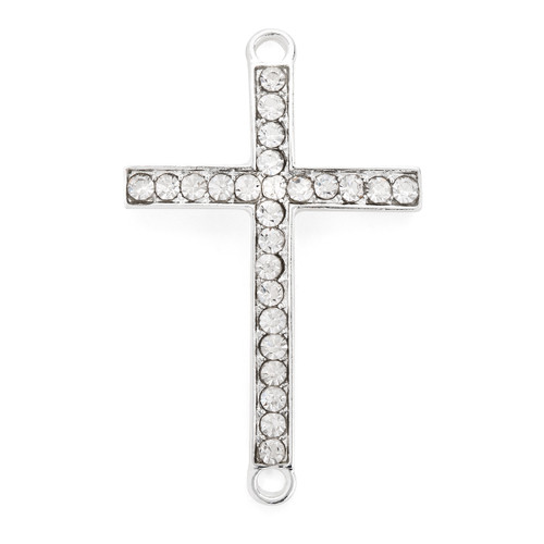 Cross Bracelet  Silver Plated