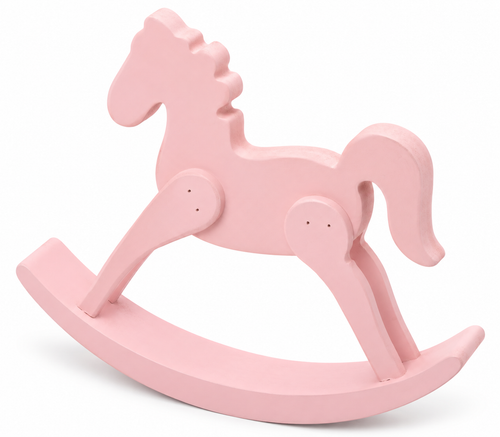 WOODEN ROCKING HORSE - Baby Blue