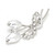 Tulip Brooch Brush Painted Pearlized Off-White