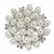 Brooch Pearl Rhinestone