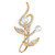 Brooch Open Tulip Gold 