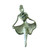 Ballerina Enamel Paint Pin/Brooch Backside Image