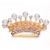 Miniature 3d Royal Crown Gold Plated