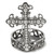 Pewter Cross Votive Candle Holder Without the Candle Holder