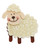Sheep of Felt Material-Beige and Brown
