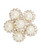 Pearl Embellishment set in 5 Imitation Pearls Surrounded with 60 mini Rhinestones