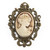Cameo Brown-Ivory Embellishment
