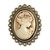 Cameo Brown-Ivory Embellishment