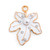 Jeweled Leaf Pendant Embellishment