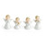 Four Little Miniature Ceramic Angel Figurines