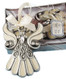 Angel Ornaments, Ivory and Pewter