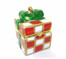 Gift Trinket Box Red and White Checkerboard