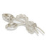 Tulip Brooch Brush Painted Pearlized Off-White Backside Image