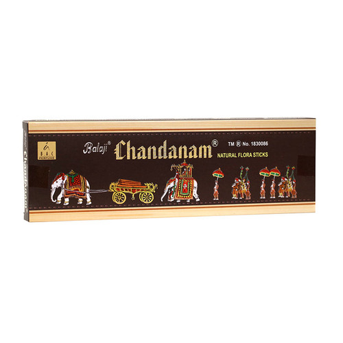 Front of Balaji Chandanam premium sandalwood incense packet