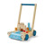 PlanToys Orchard wooden baby walker with colourful activity blocks