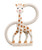 Sophie la girafe teething ring with textured chewing surfaces