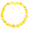 Polished Baroque Baltic Amber - Lemon