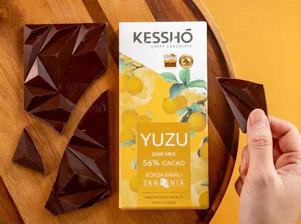 Kessho Yuzu Dark Chocolate Bar - Con' Olio Oils & Vinegars