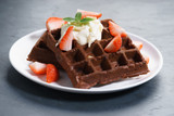 New Recipe-Chocolate Blood Orange Waffles