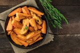 Cinnamon Pear Roasted Sweet Potatoes