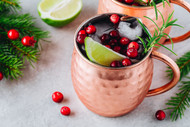 Cranberry Pear Balsamic Moscow Mule