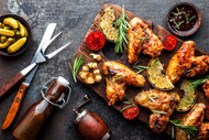 Grilled Chicken Wings with Mango Pineapple Salsa