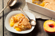 Peach Balsamic Cobbler