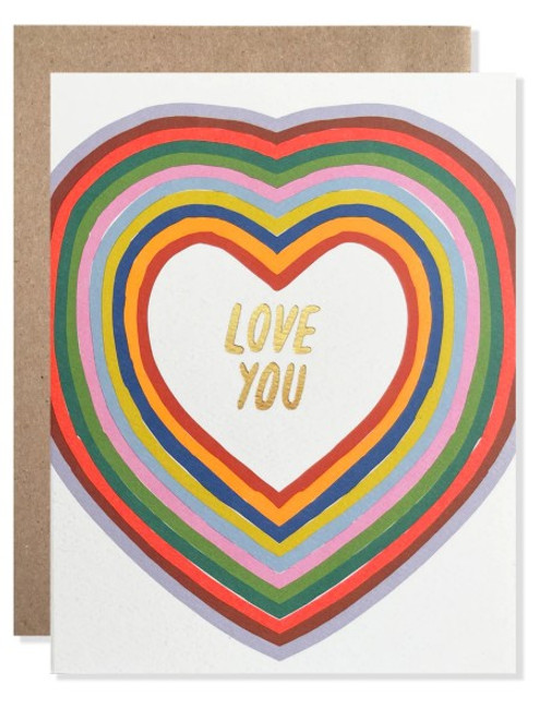 Love You Hearts Card