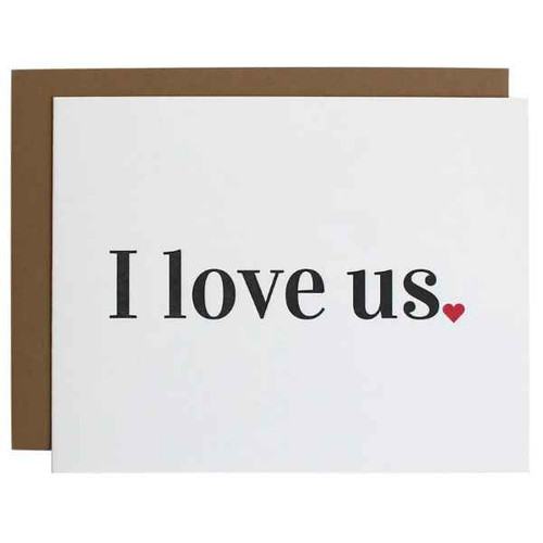 I Love Us Card