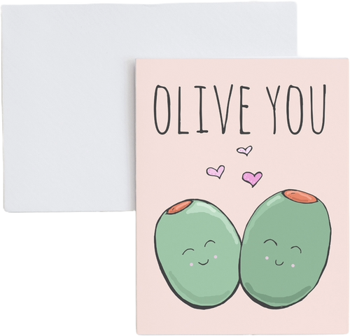 Olive You Greeting Card