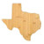 Texas Shaped Bamboo Cutting Board